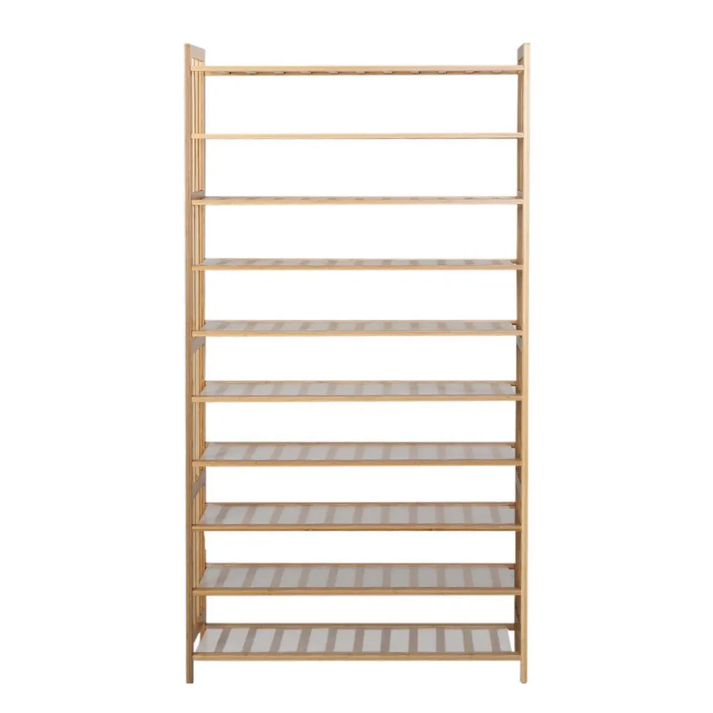 10-Tier Bamboo Storage Shelf