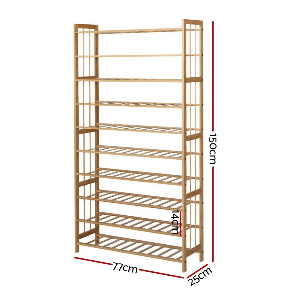 10-Tier Bamboo Storage Shelf