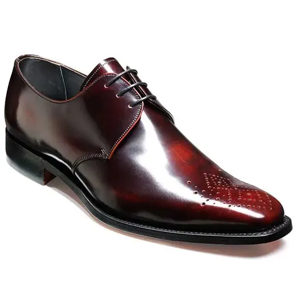 40% OFF BARKER Darlington Shoes - Mens Derby Style - Brandy Hi-Shine - Size: UK 6.5