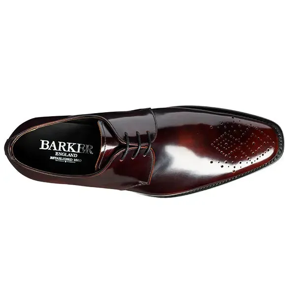 40% OFF BARKER Darlington Shoes - Mens Derby Style - Brandy Hi-Shine - Size: UK 6.5
