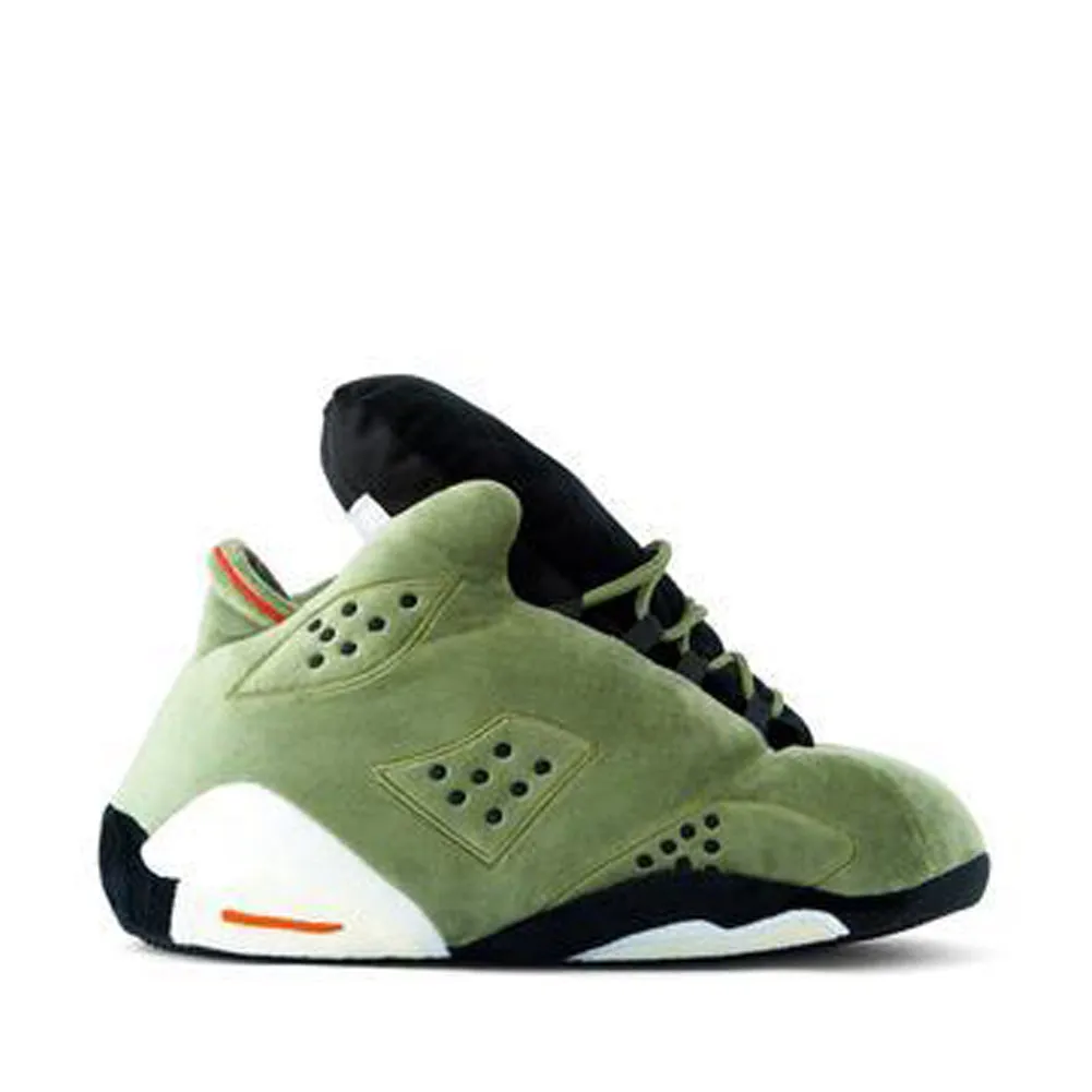 AJ 6  Cactus Green Retro Hi Top Trainer Sneaker Slippers