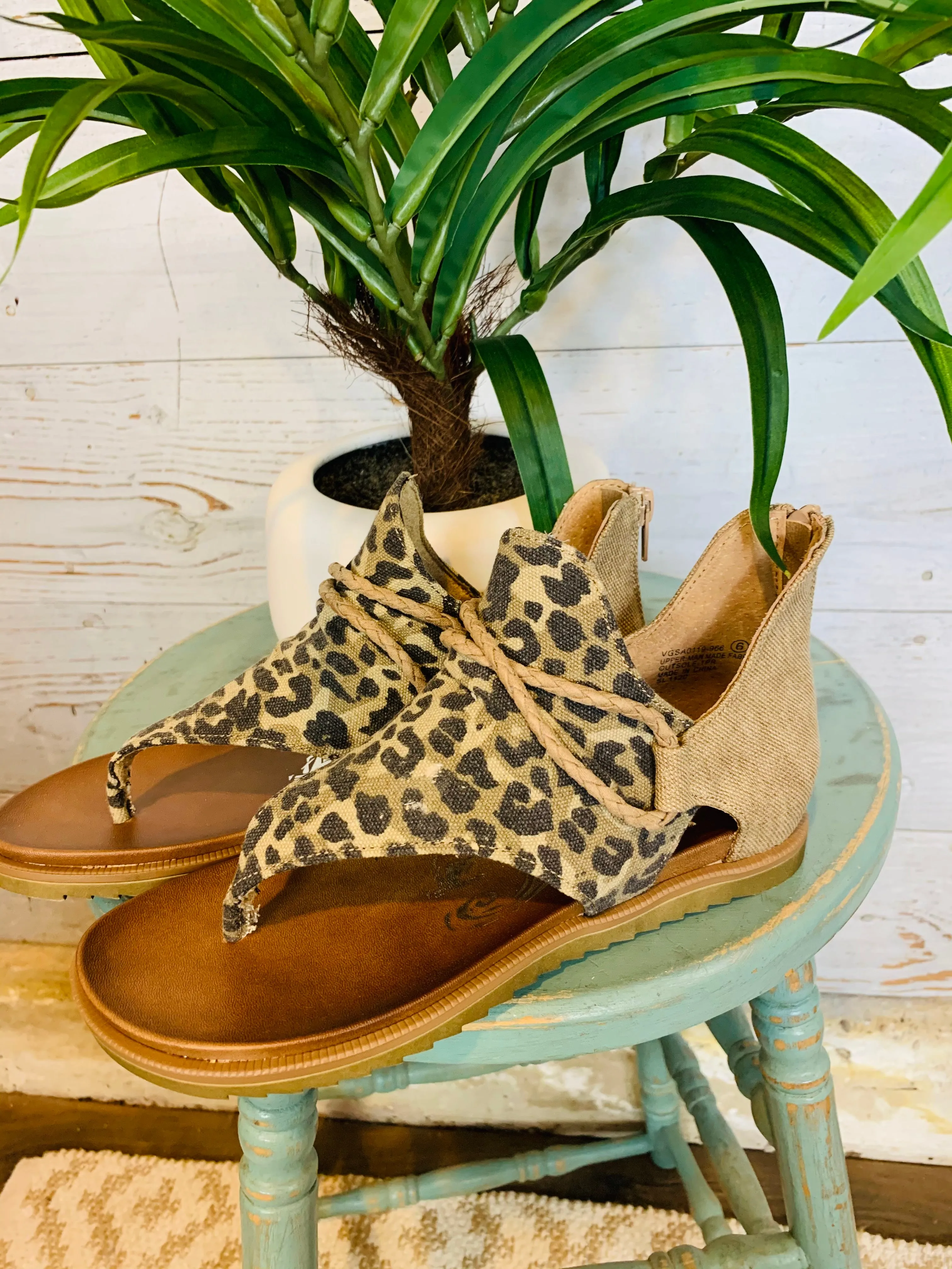 Angelika Leopard Sandal
