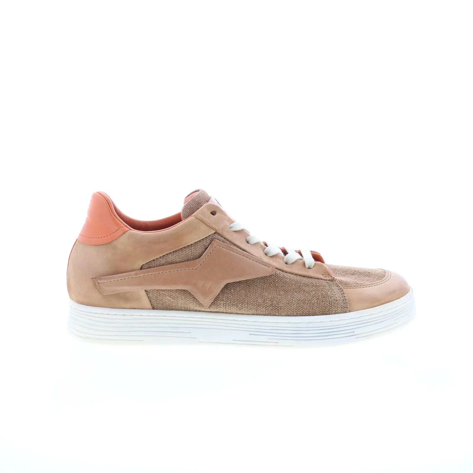 A.S. 98 Alfie Womens Brown Canvas Lace Up Lifestyle Sneakers Shoes