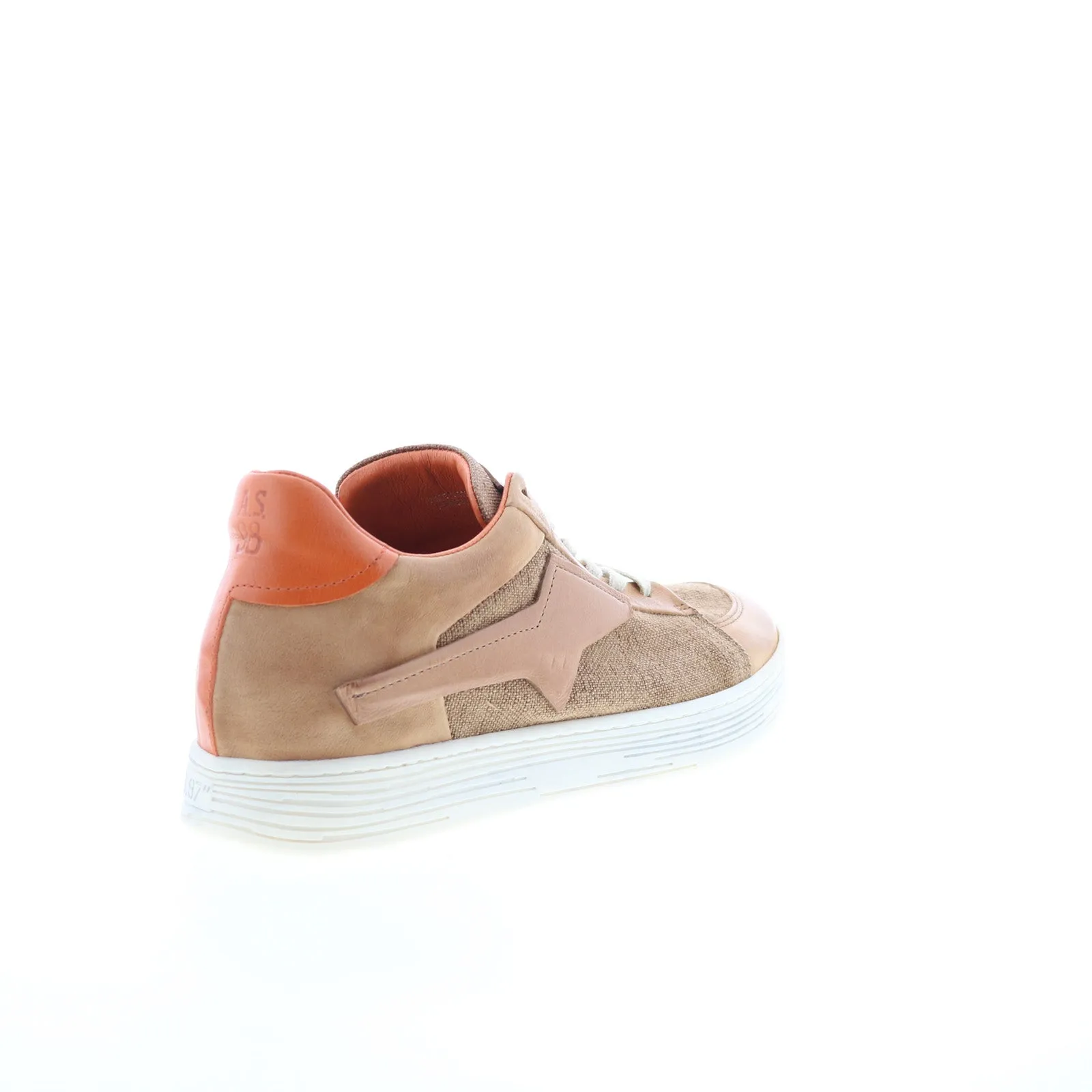 A.S. 98 Alfie Womens Brown Canvas Lace Up Lifestyle Sneakers Shoes