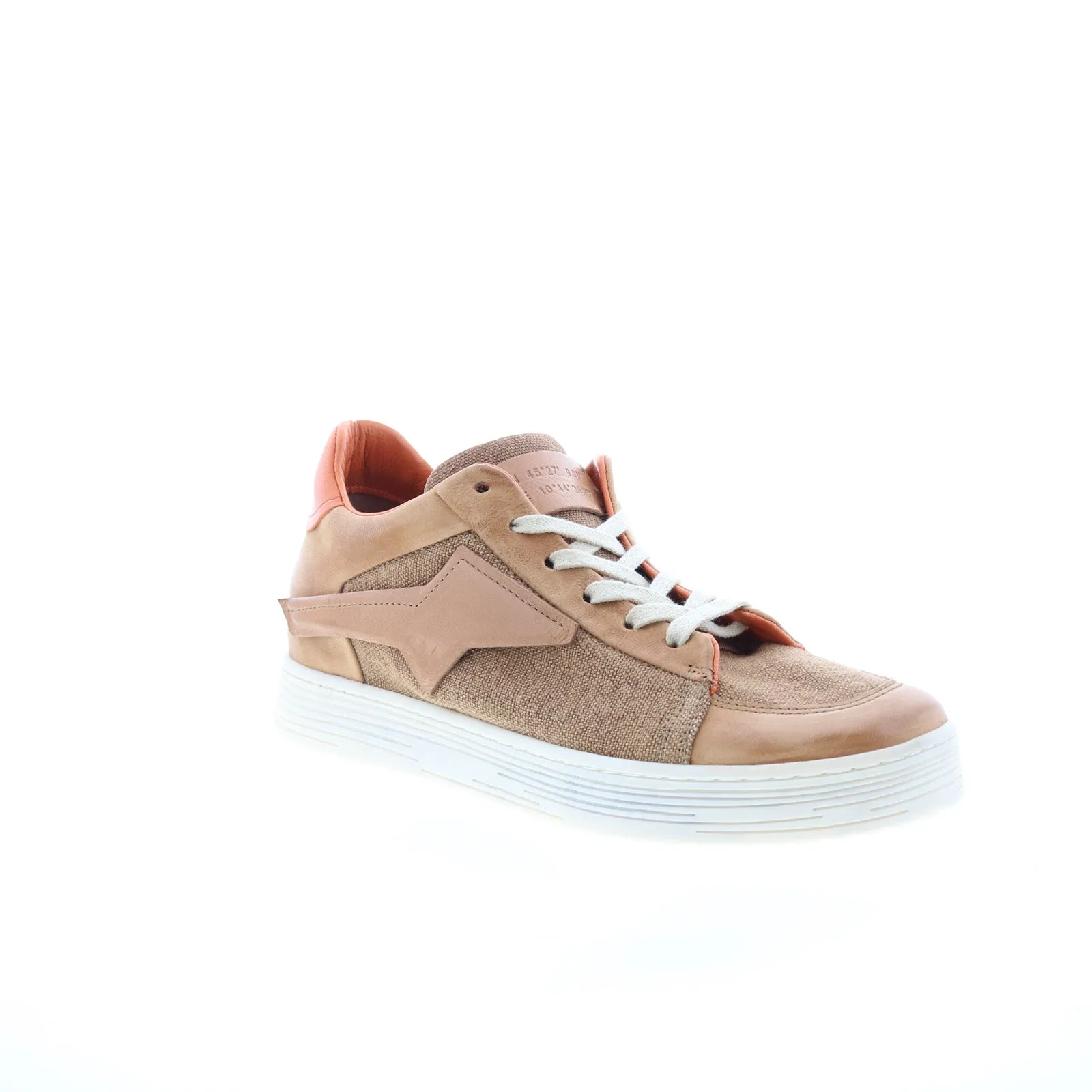 A.S. 98 Alfie Womens Brown Canvas Lace Up Lifestyle Sneakers Shoes
