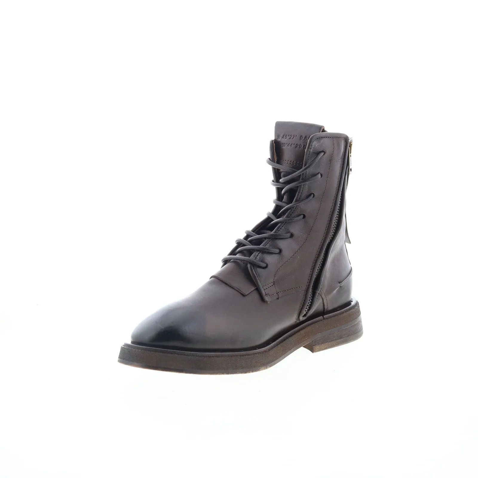 A.S. 98 Chevy Womens Brown Leather Lace Up Casual Dress Boots