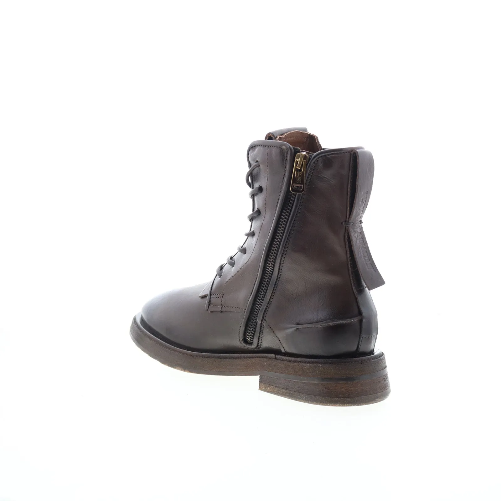 A.S. 98 Chevy Womens Brown Leather Lace Up Casual Dress Boots