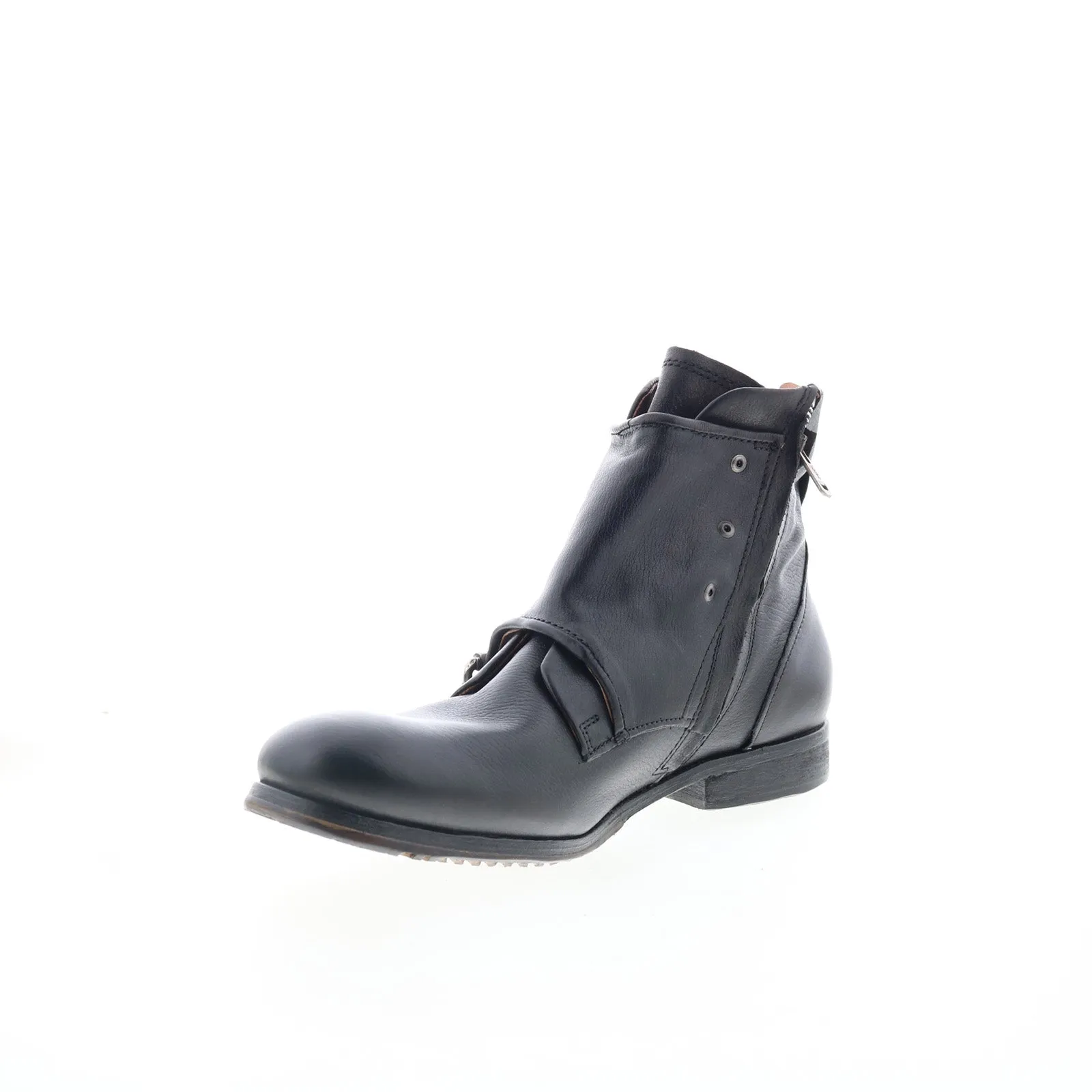 A.S. 98 Copper Mens Black Leather Zipper Casual Dress Boots