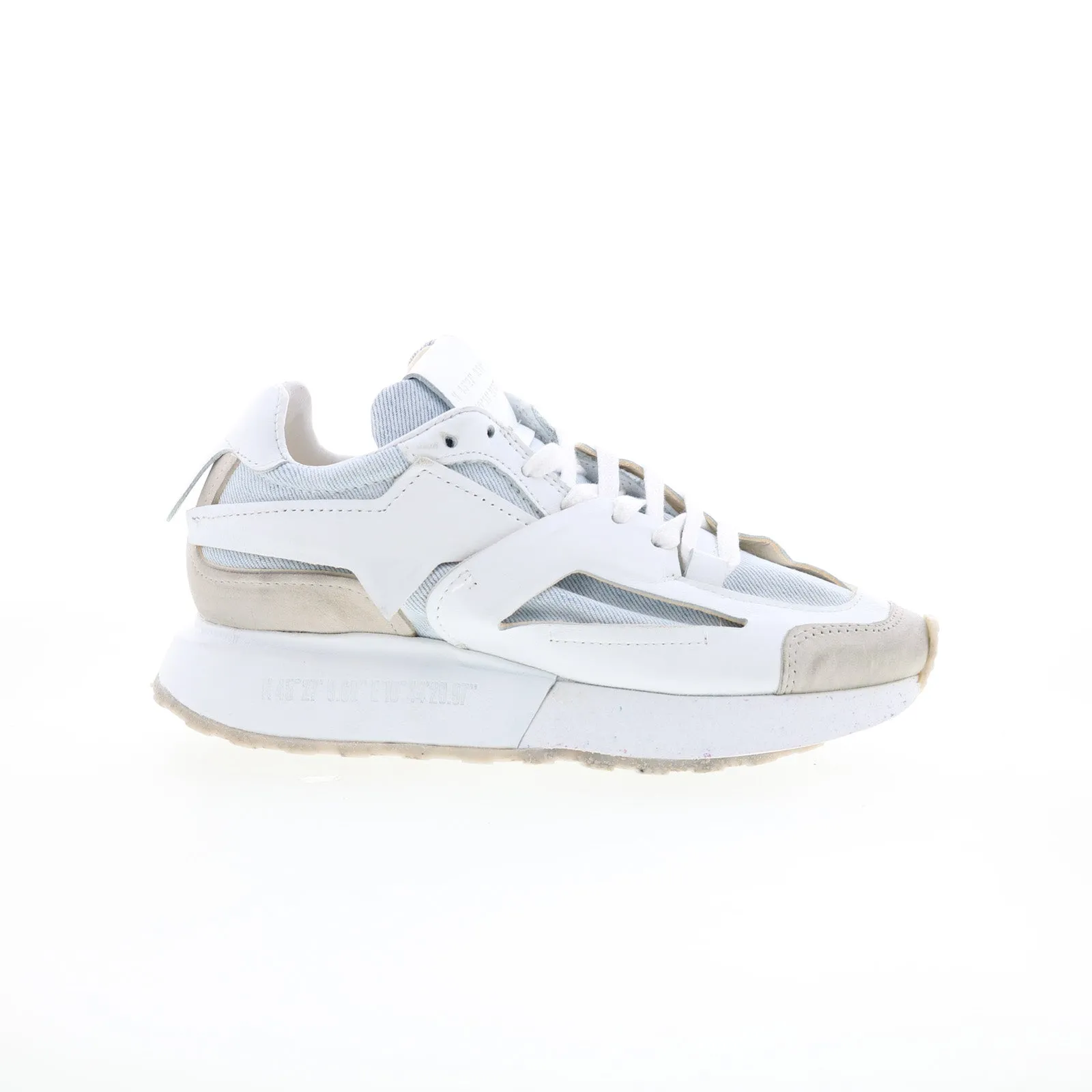 A.S. 98 Evander Womens White Synthetic Lace Up Lifestyle Sneakers Shoes