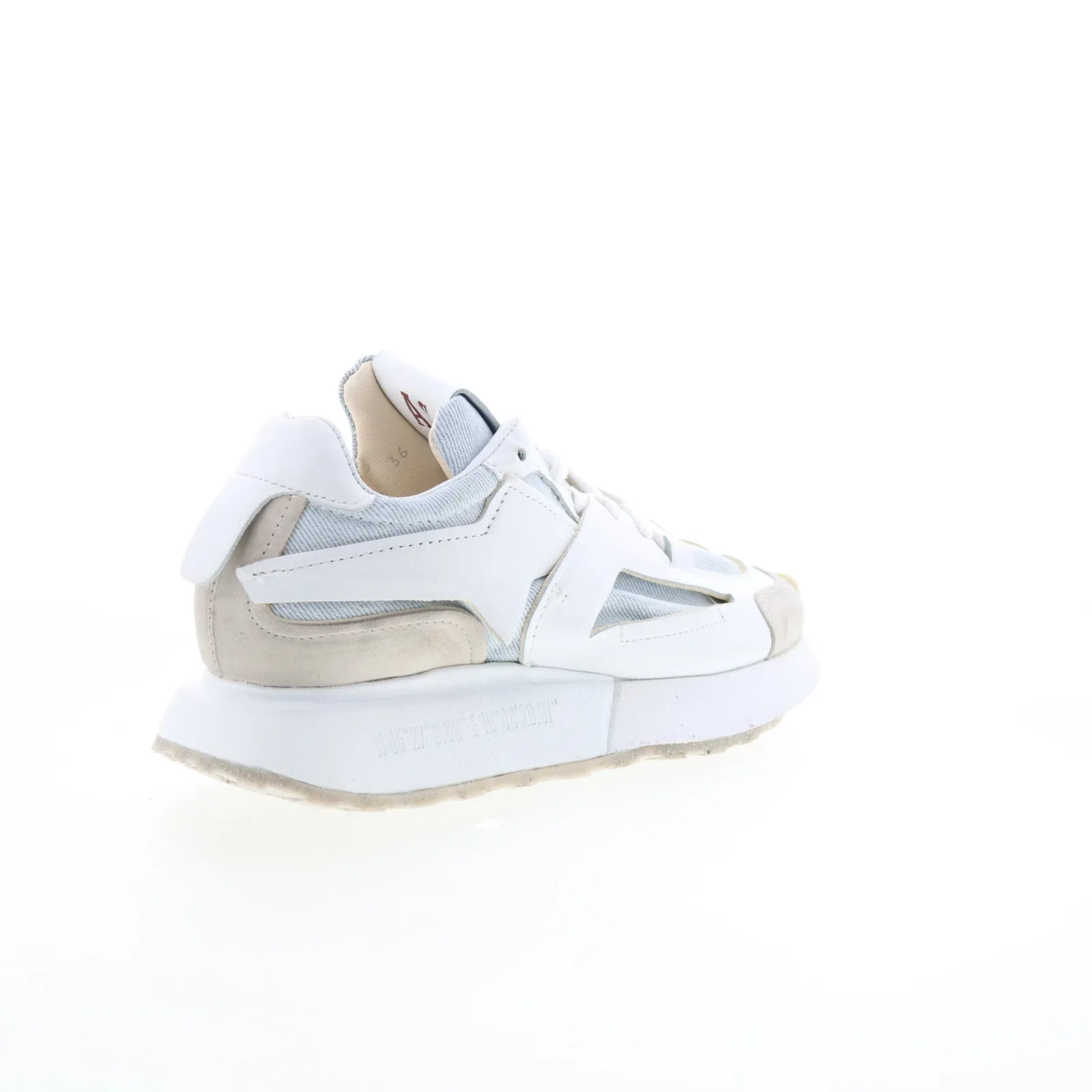 A.S. 98 Evander Womens White Synthetic Lace Up Lifestyle Sneakers Shoes
