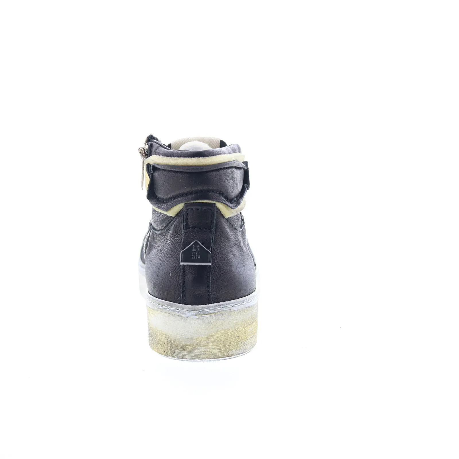 A.S. 98 Folie Mens Blue Leather Zipper Lifestyle Sneakers Shoes