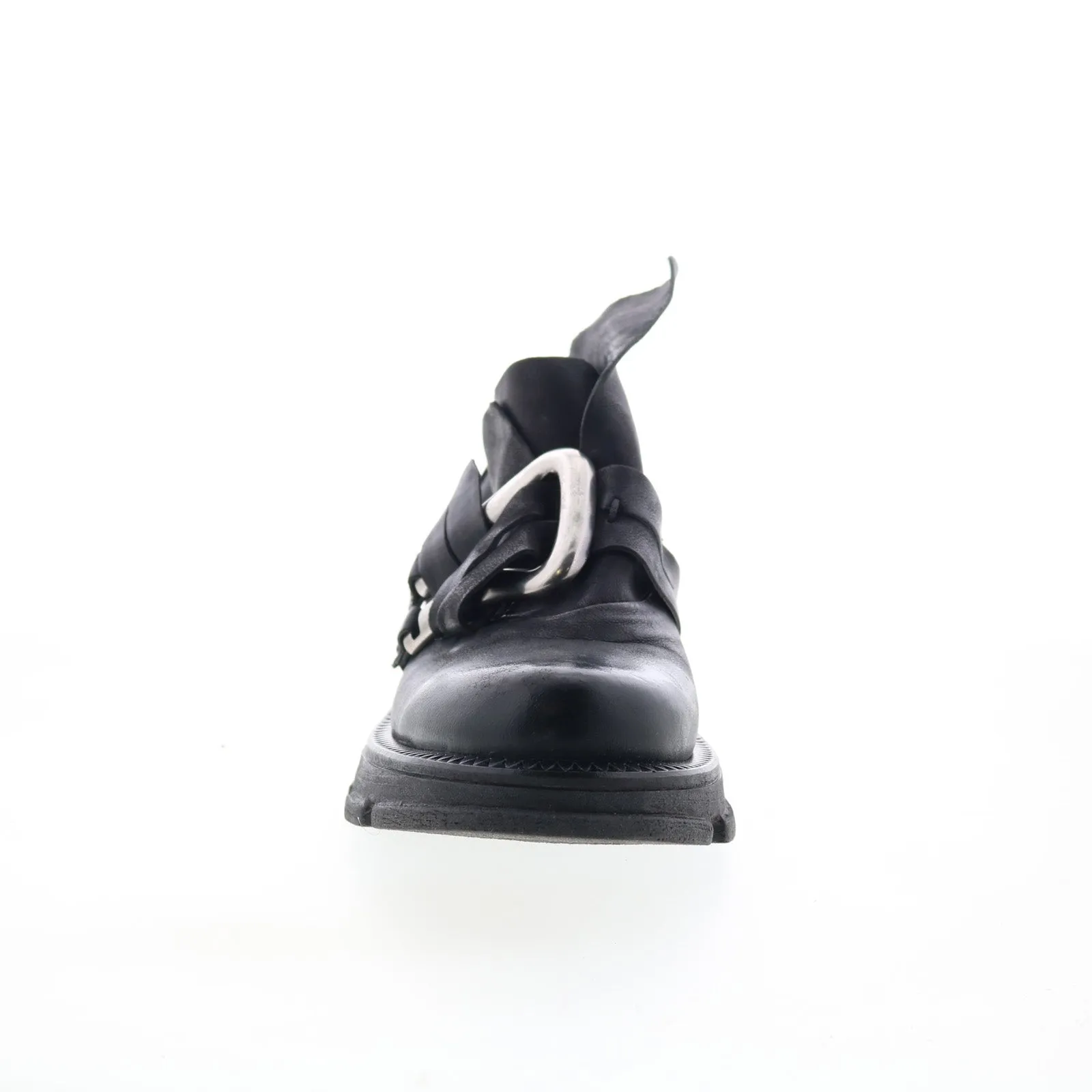 A.S. 98 Laken Womens Black Leather Slip On Casual Dress Boots