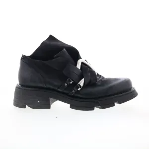 A.S. 98 Laken Womens Black Leather Slip On Casual Dress Boots