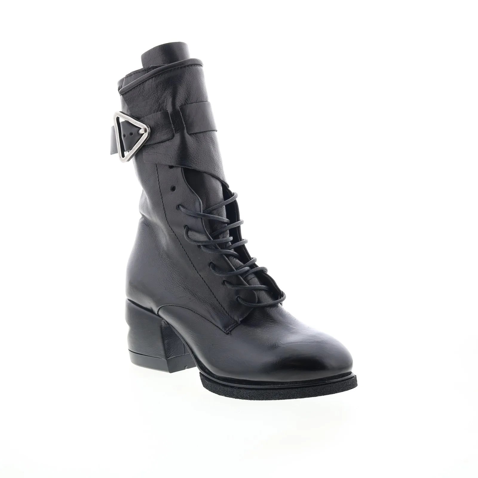 A.S. 98 Layne Womens Black Leather Zipper Casual Dress Boots
