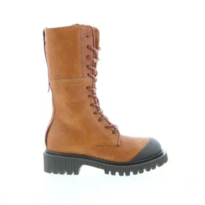 A.S. 98 Trevy Womens Brown Leather Zipper Casual Dress Boots