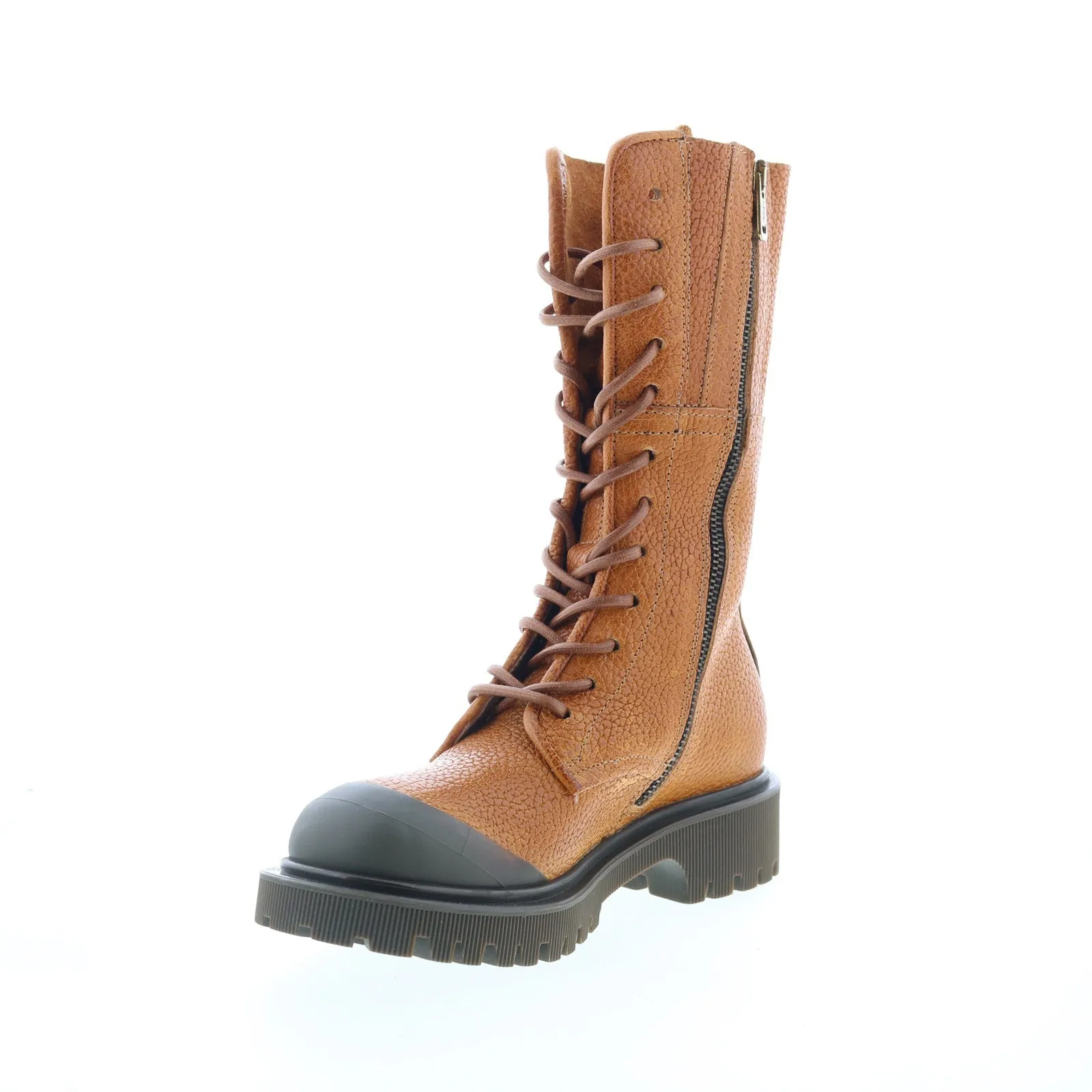 A.S. 98 Trevy Womens Brown Leather Zipper Casual Dress Boots