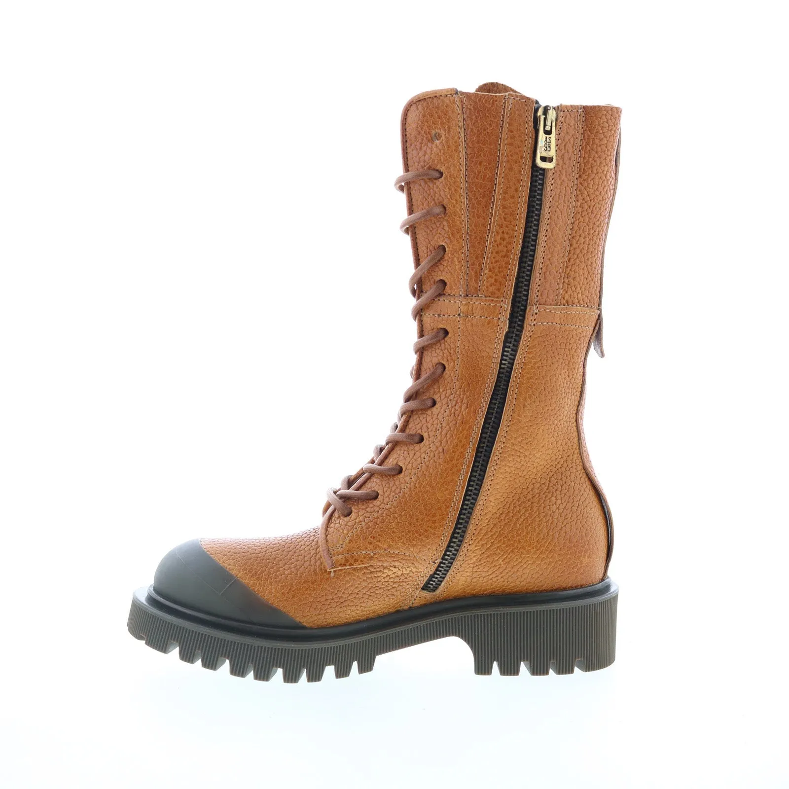 A.S. 98 Trevy Womens Brown Leather Zipper Casual Dress Boots