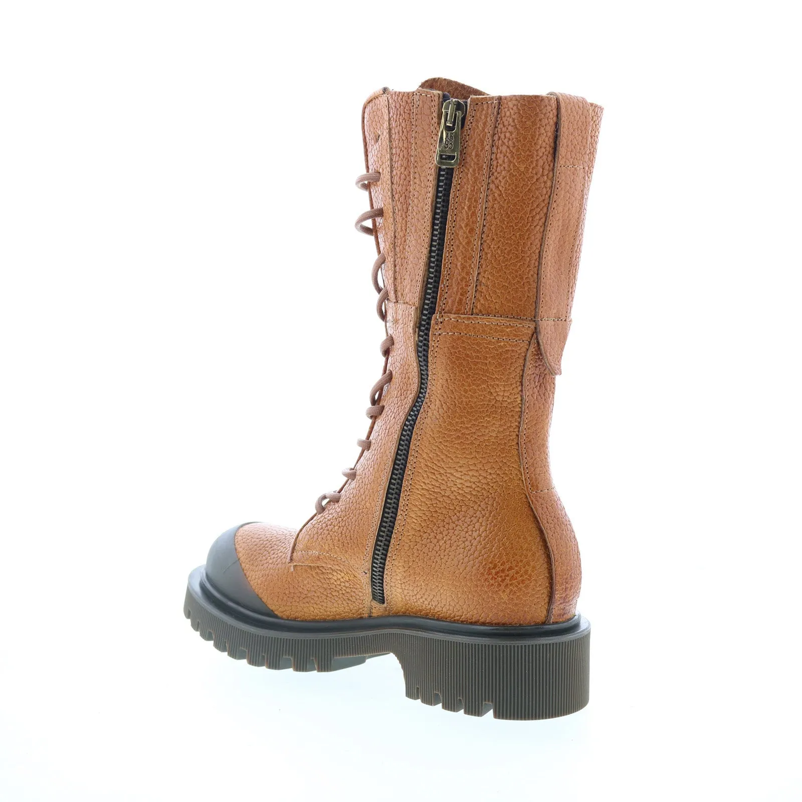 A.S. 98 Trevy Womens Brown Leather Zipper Casual Dress Boots