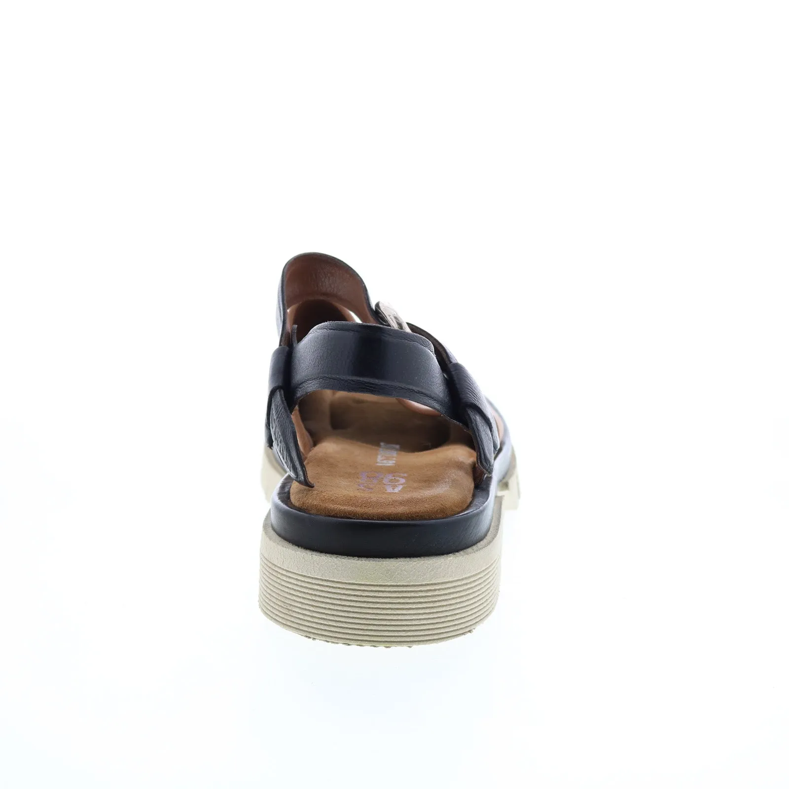 A.S.98 Ferman A64006-201 Womens Brown Leather Platform Sandals Shoes