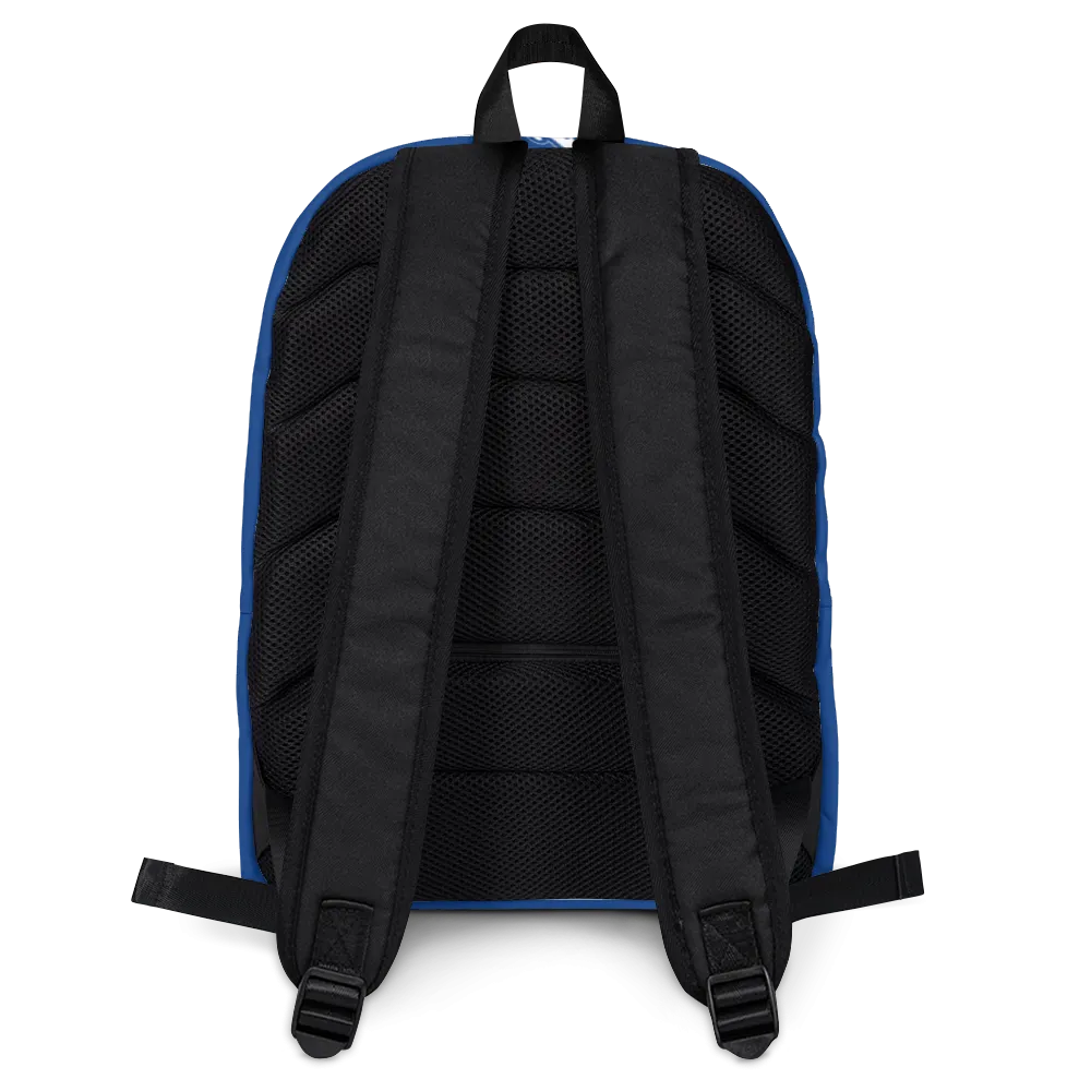 Athletic Apparatus Blue 2 White logo Backpack