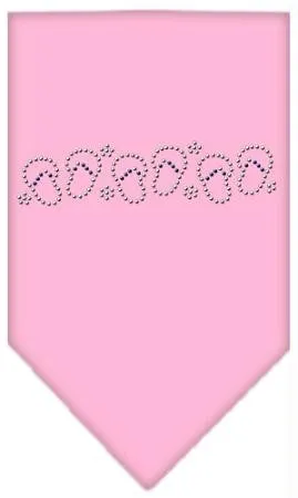 Beach Sandals Rhinestone Bandana Light Pink Small
