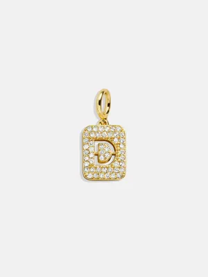 Block Pavé Initial Cluster Charm - D