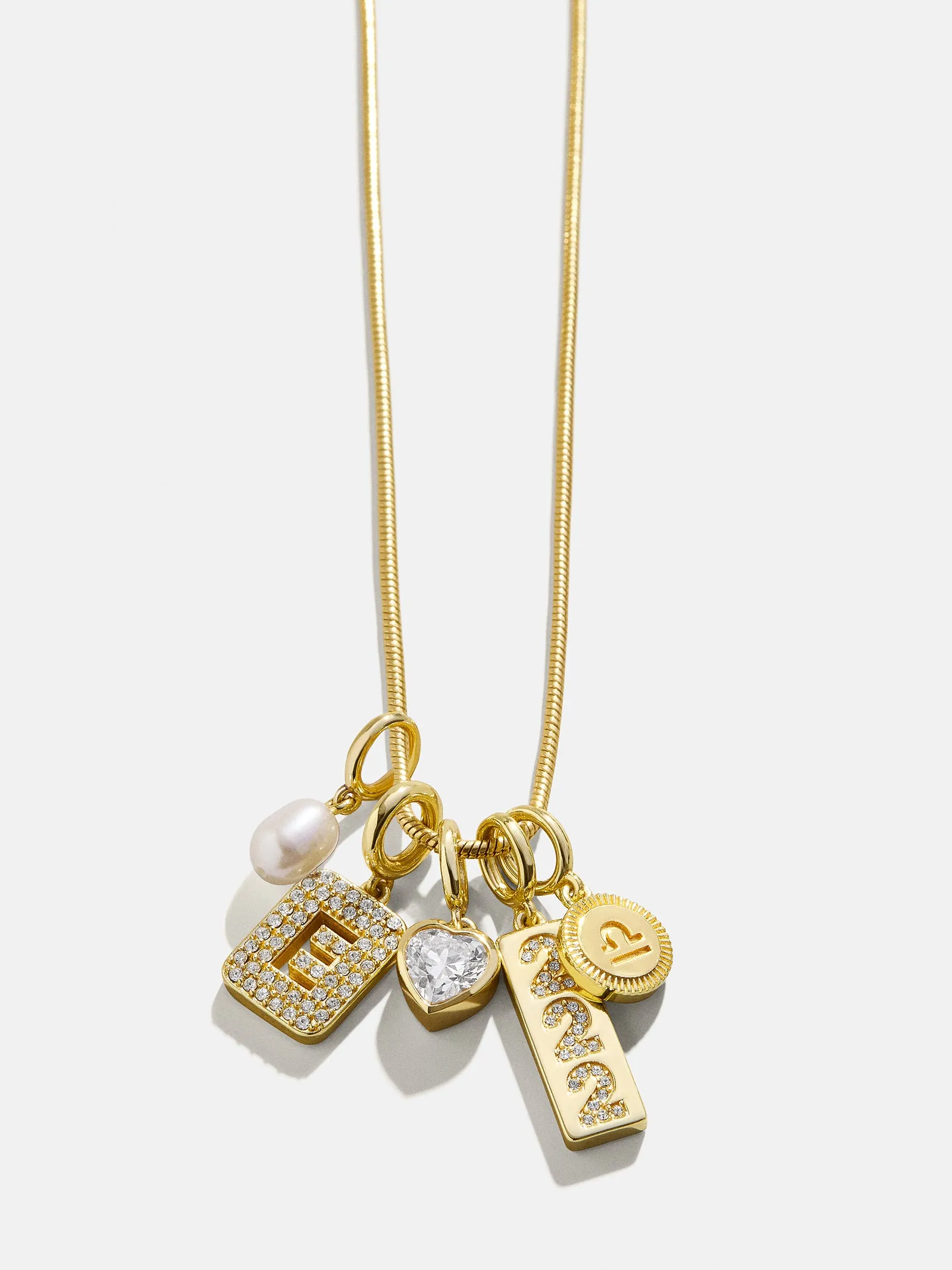 Block Pavé Initial Cluster Charm - D
