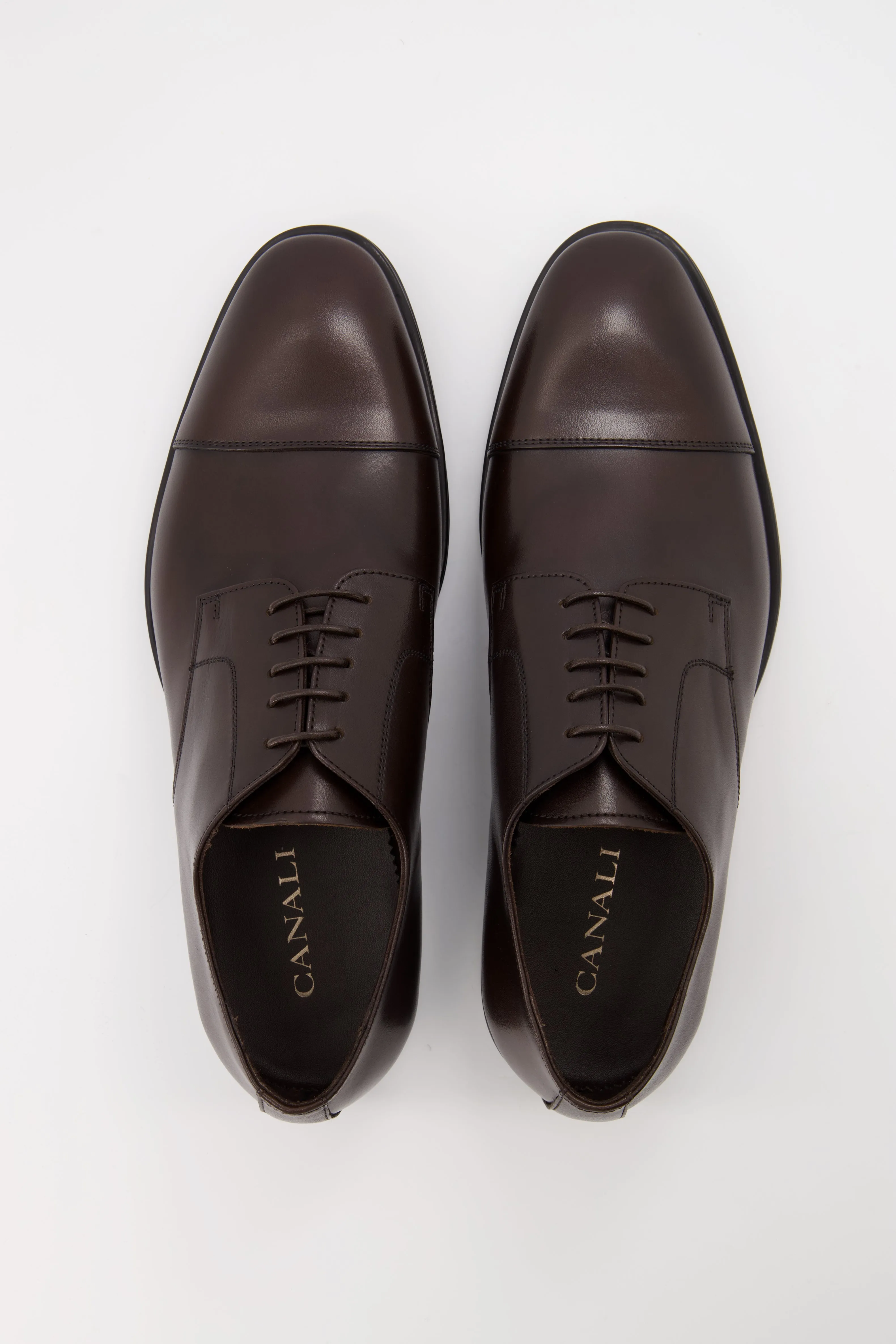 CANALI Chocolate Derby Shoes