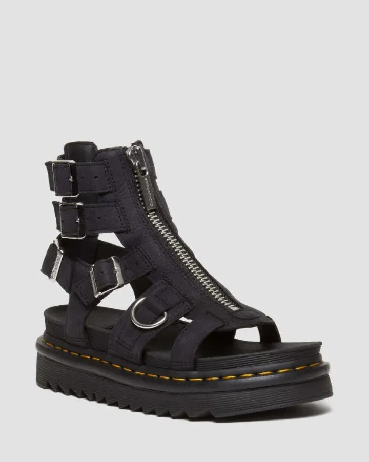 Dr Martens Olson Charcoal Grey Tumbled Nubuck Leather 31542057