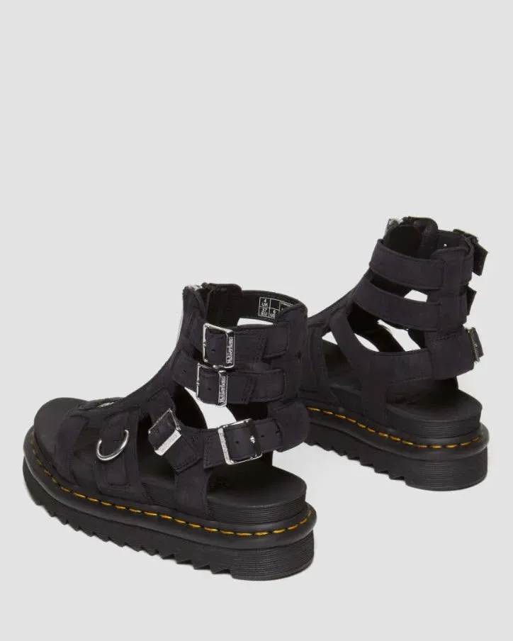 Dr Martens Olson Charcoal Grey Tumbled Nubuck Leather 31542057
