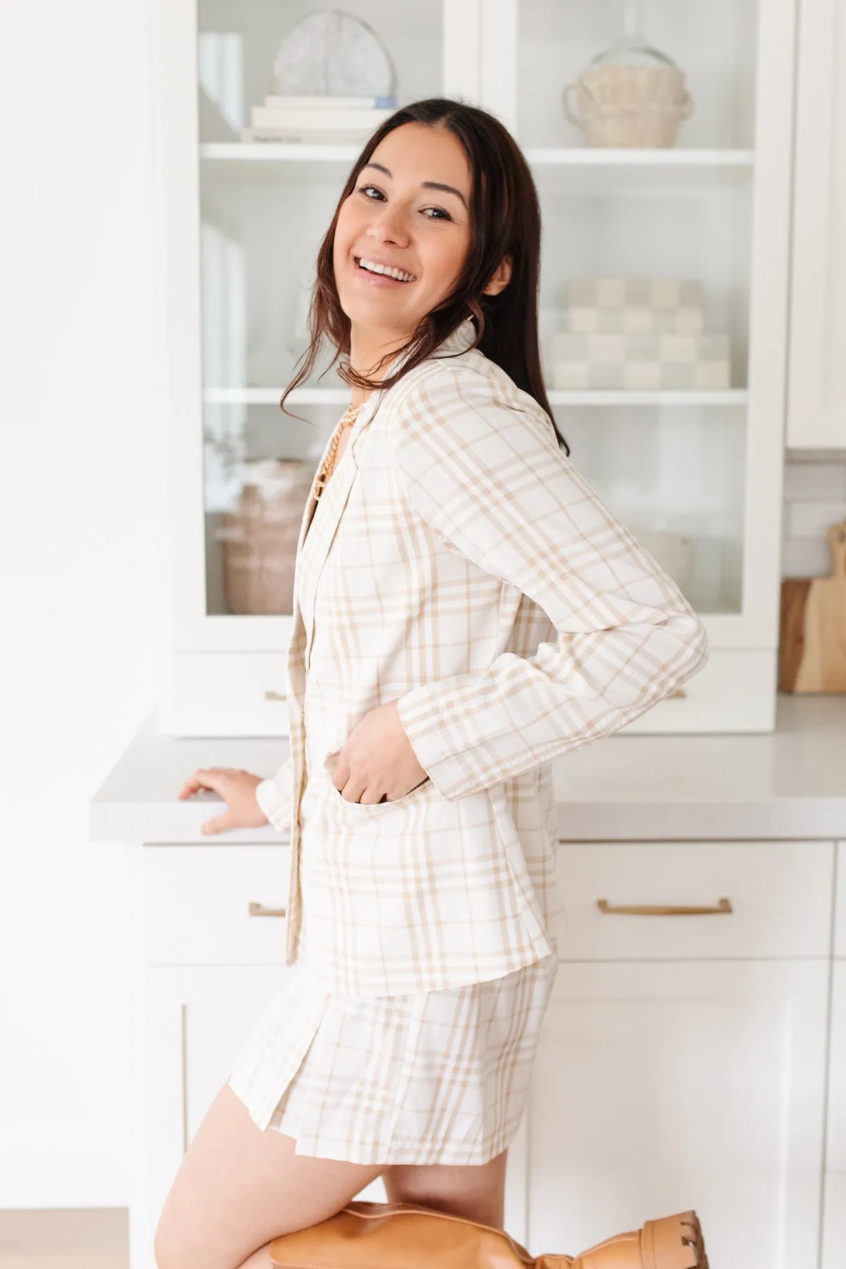 Dressed in Plaid Blazer - 4/26/2022