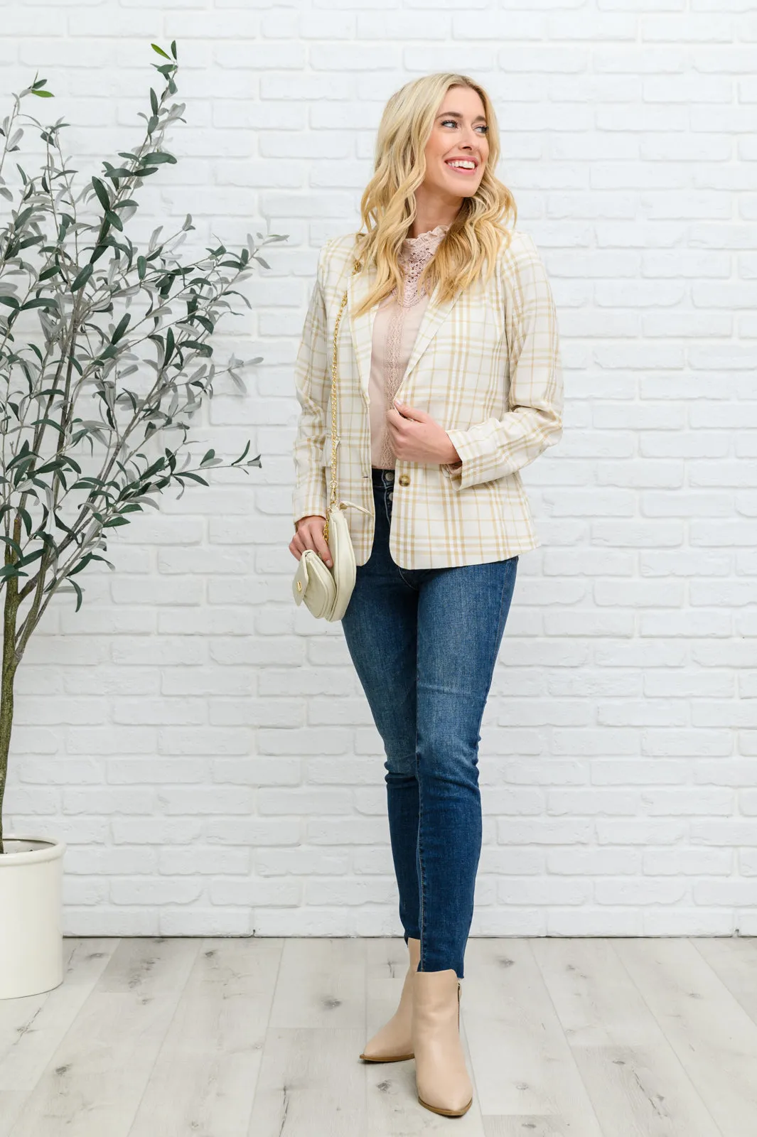 Dressed in Plaid Blazer - 4/26/2022