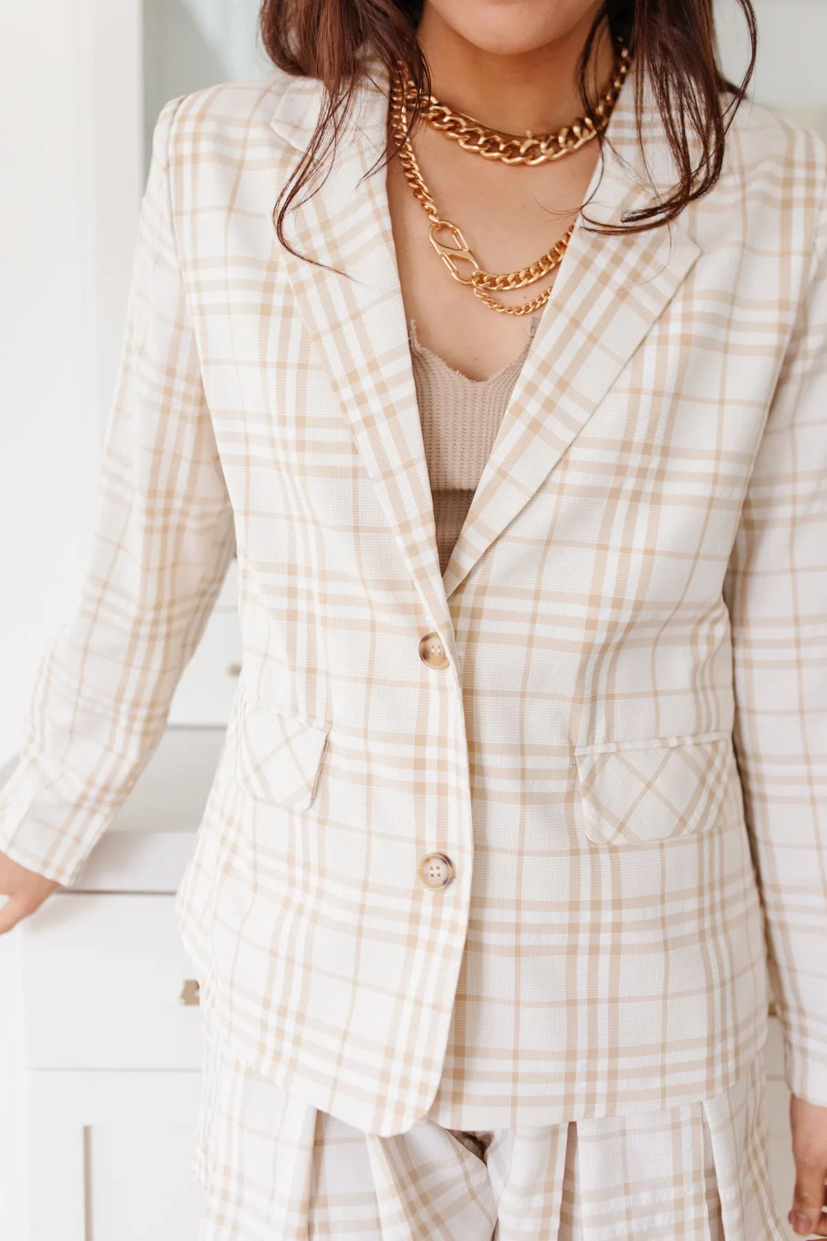 Dressed in Plaid Blazer - 4/26/2022
