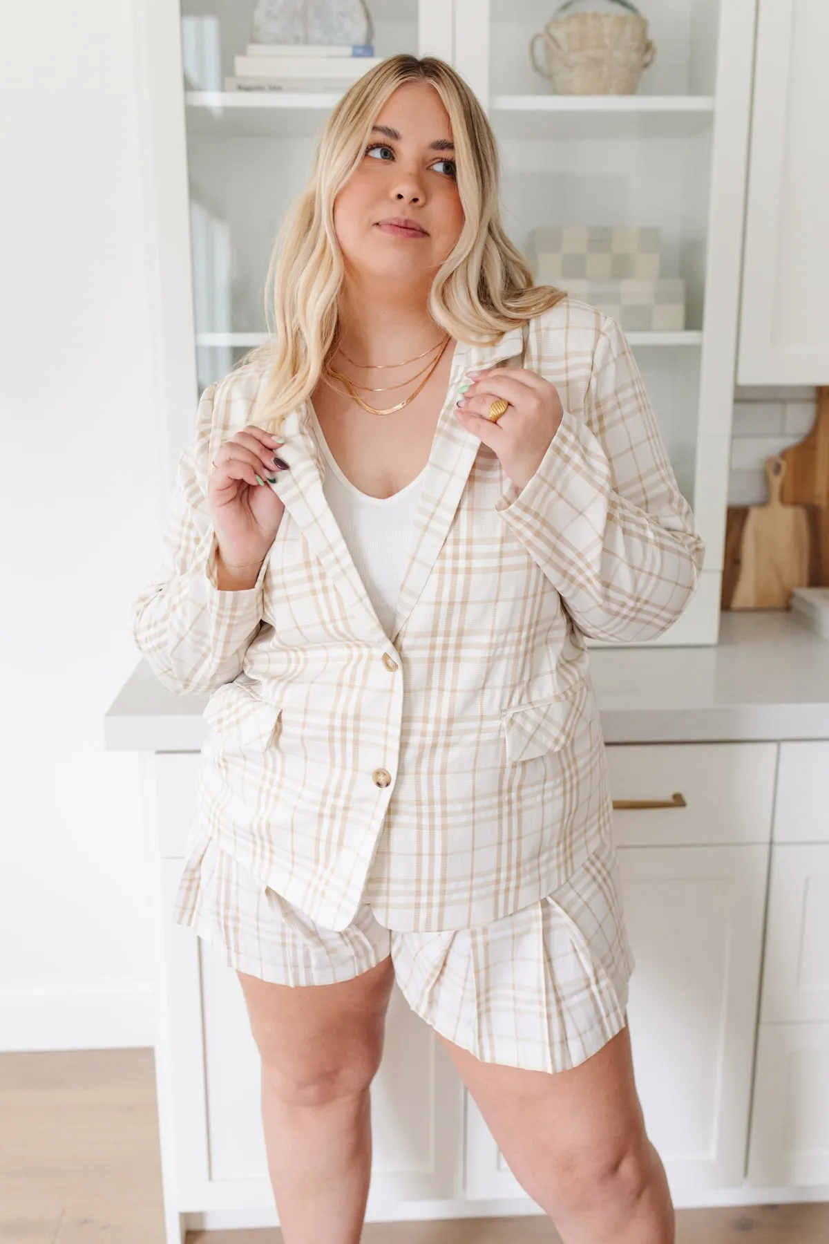 Dressed in Plaid Blazer - 4/26/2022
