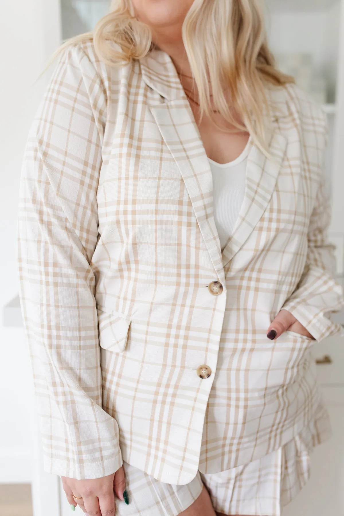 Dressed in Plaid Blazer - 4/26/2022