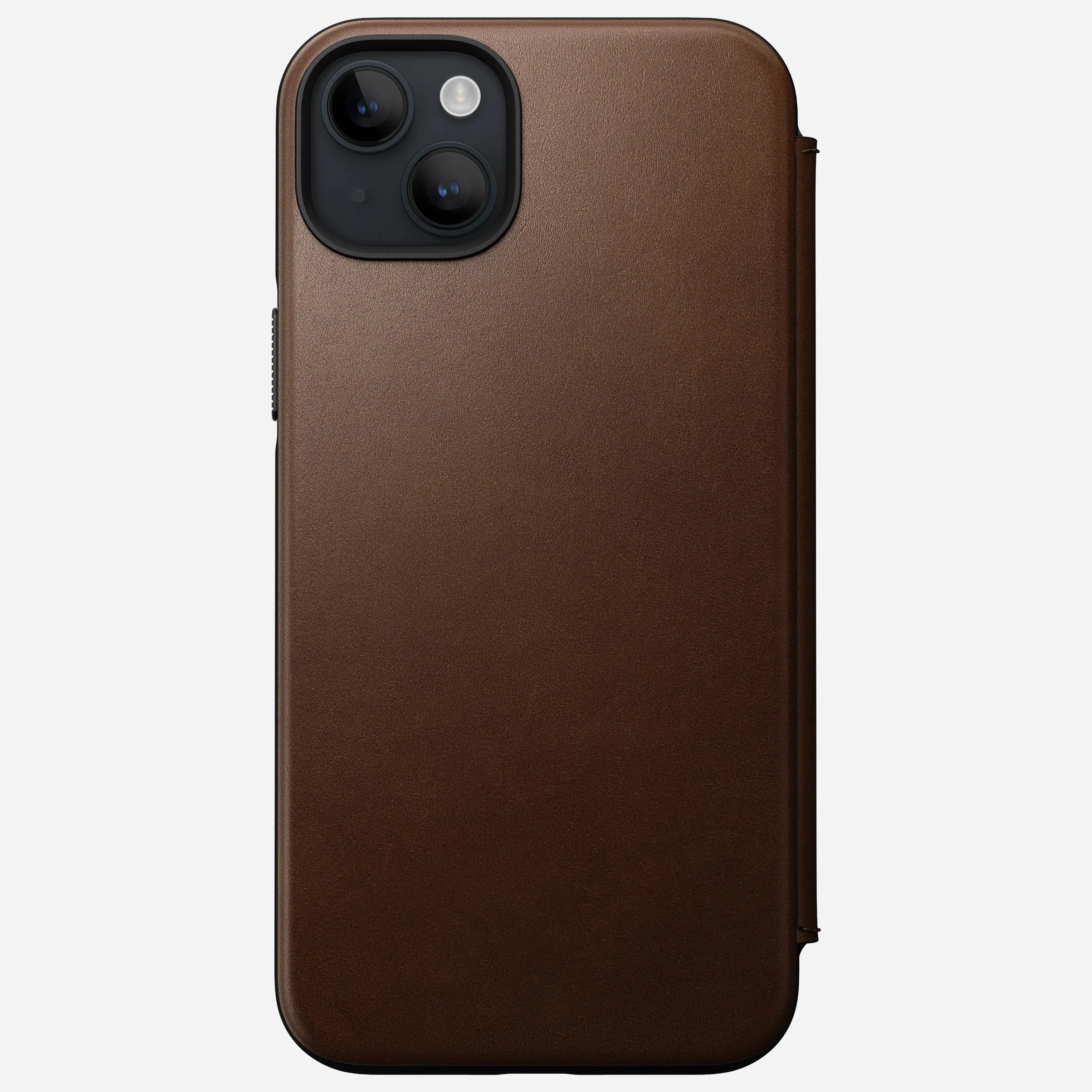 EOL Nomad Modern Leather Folio voor iPhone 14 Plus - Rustiek Bruin