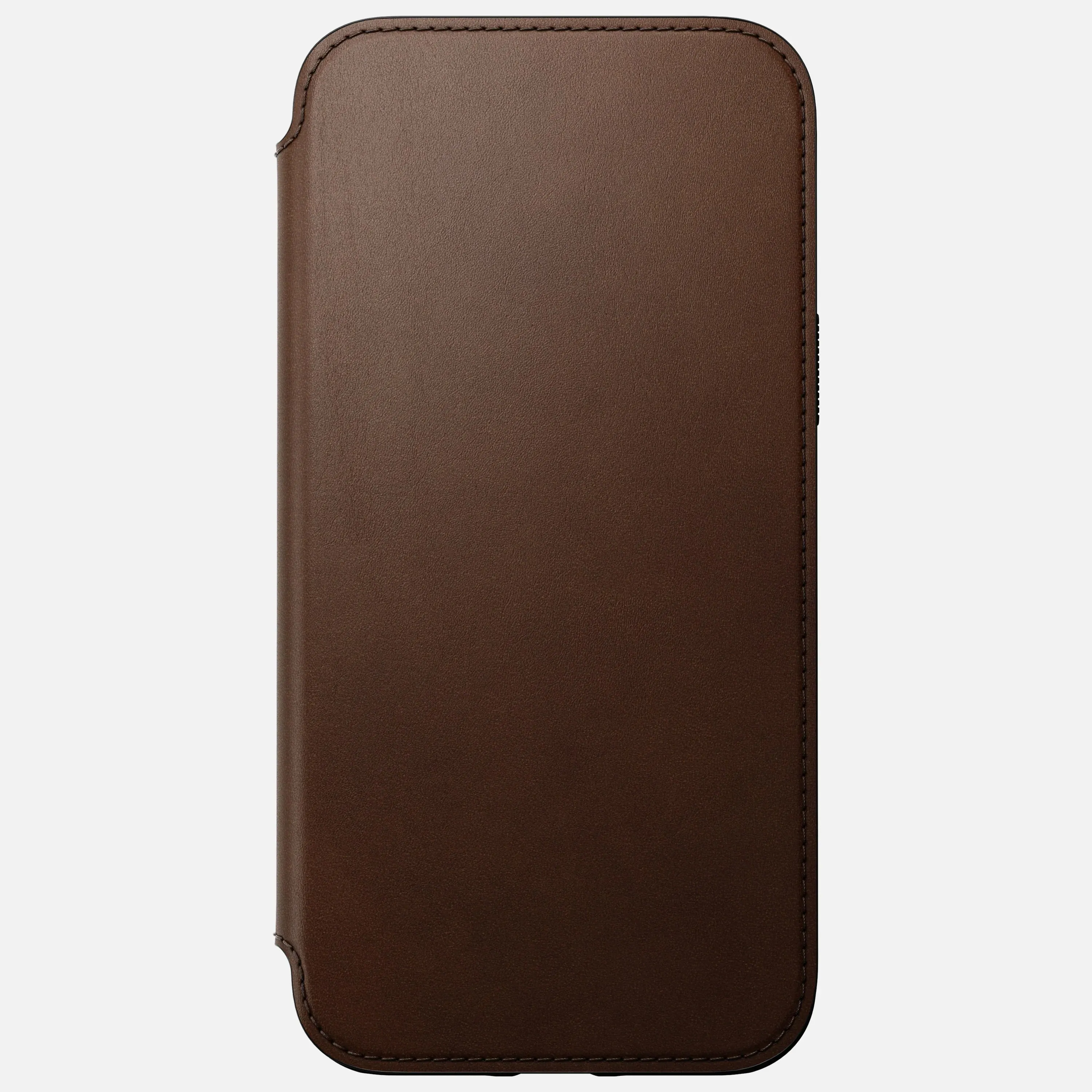 EOL Nomad Modern Leather Folio voor iPhone 14 Plus - Rustiek Bruin