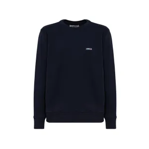 Felpa Uomo Blu patch logo