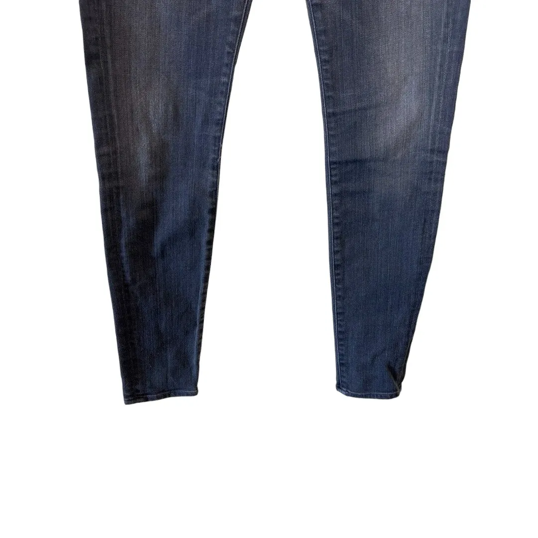 Gray Wash Avedon Low Rise Skinny Jeans