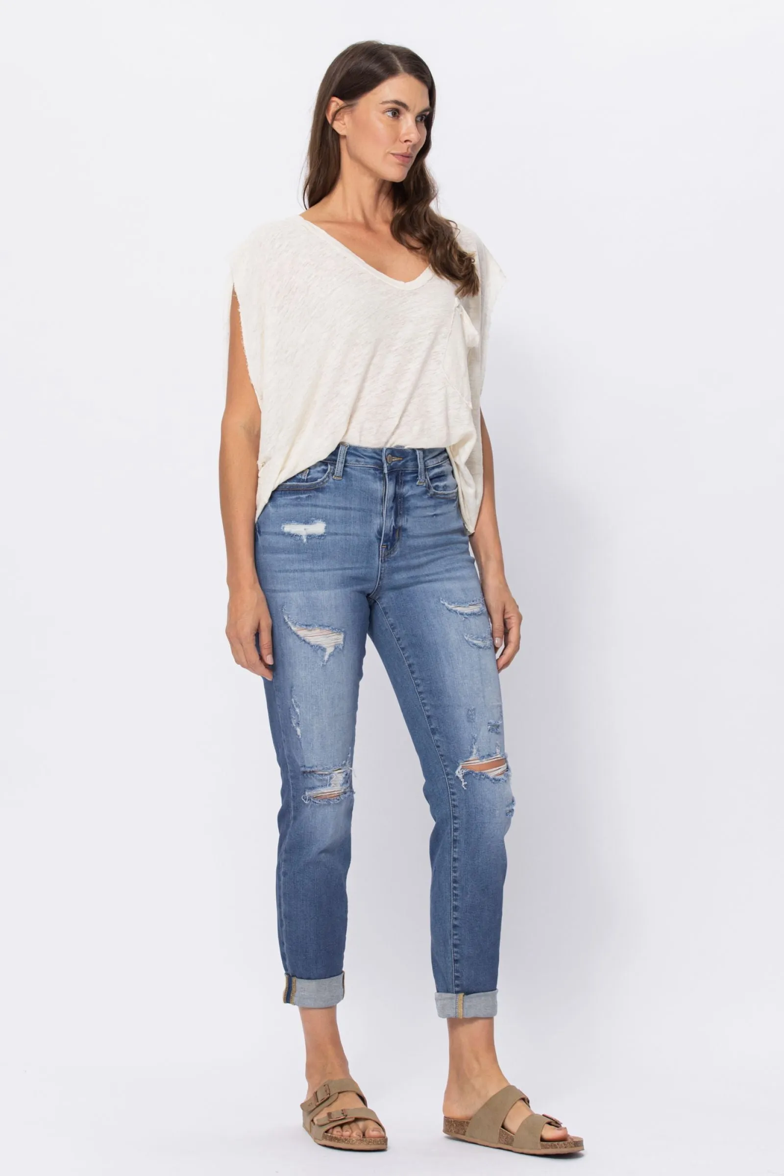 Hayley High Rise Boyfriend Jeans