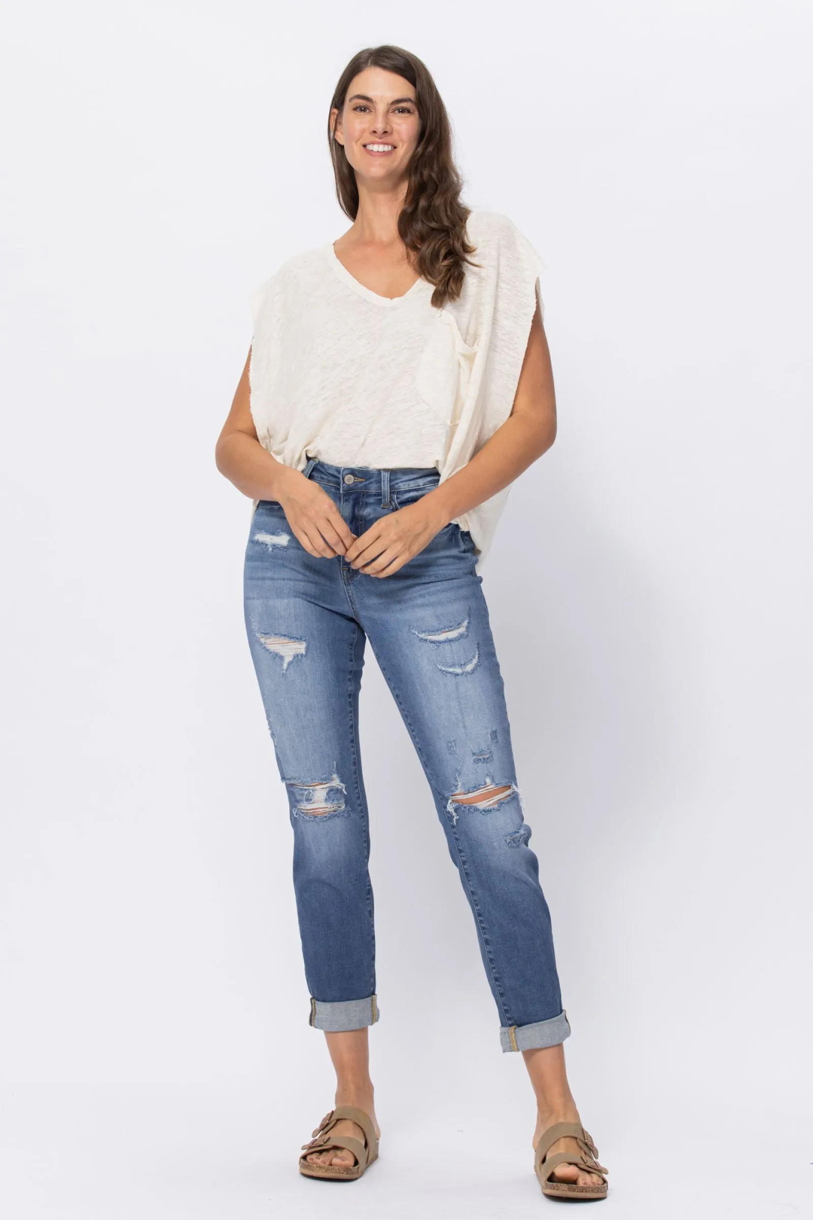 Hayley High Rise Boyfriend Jeans