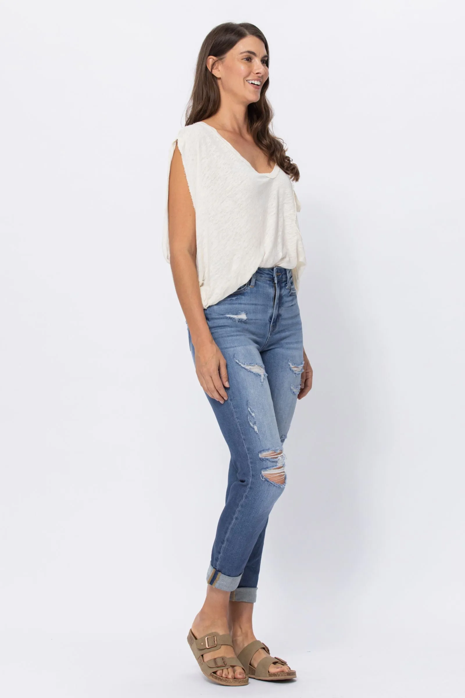 Hayley High Rise Boyfriend Jeans