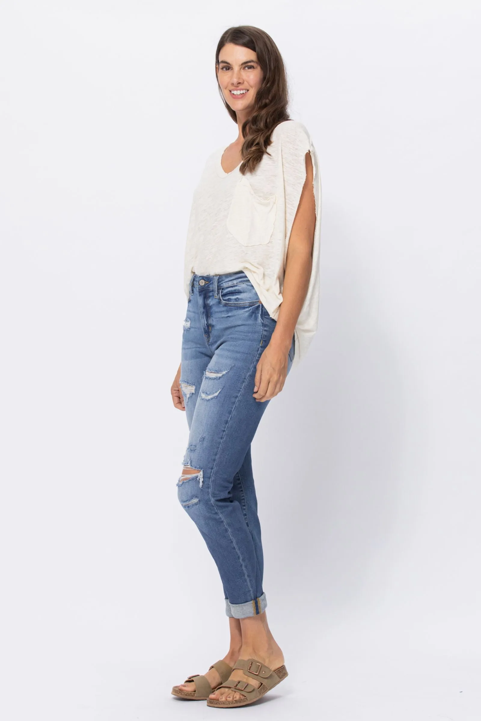 Hayley High Rise Boyfriend Jeans