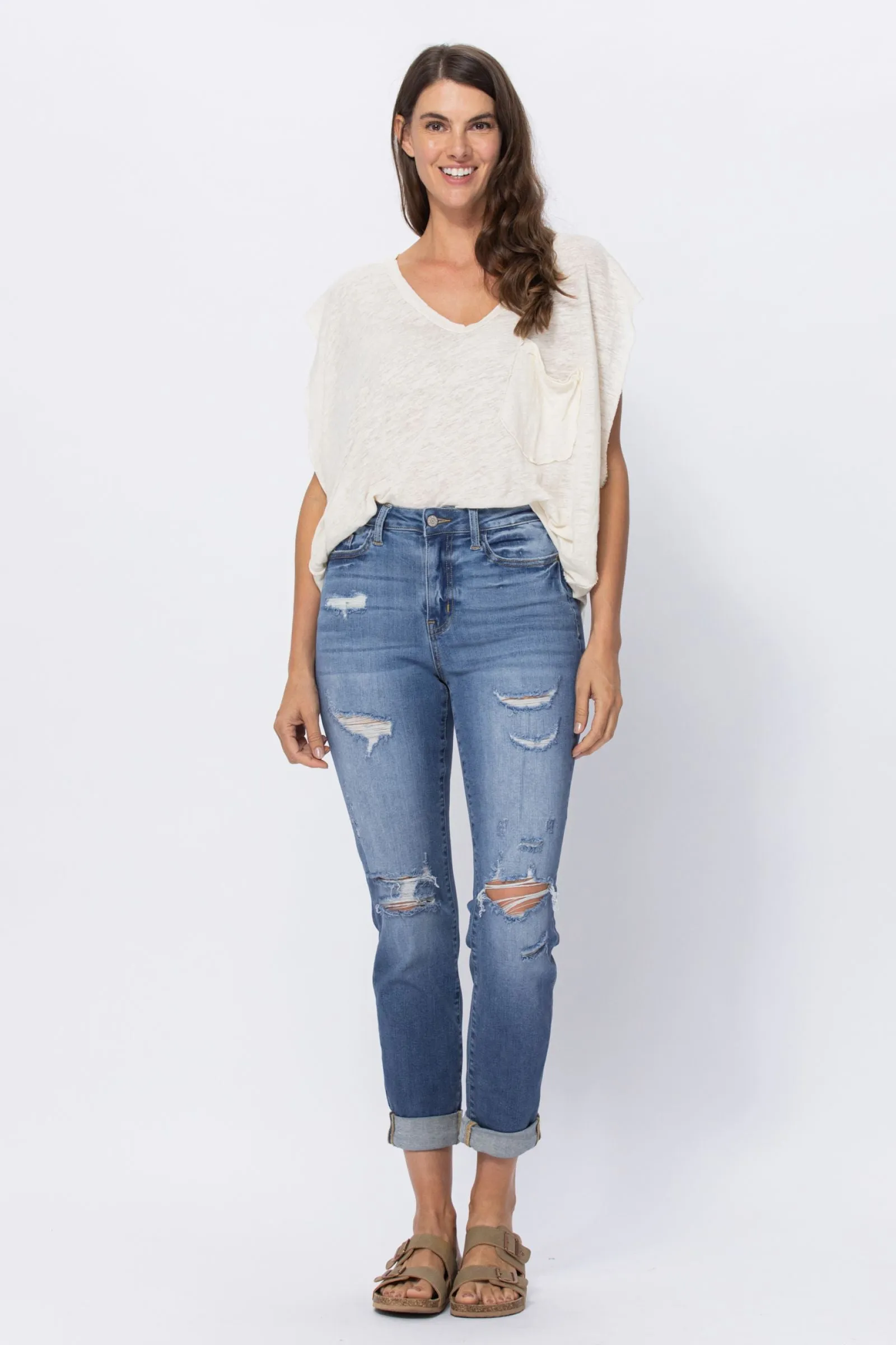 Hayley High Rise Boyfriend Jeans