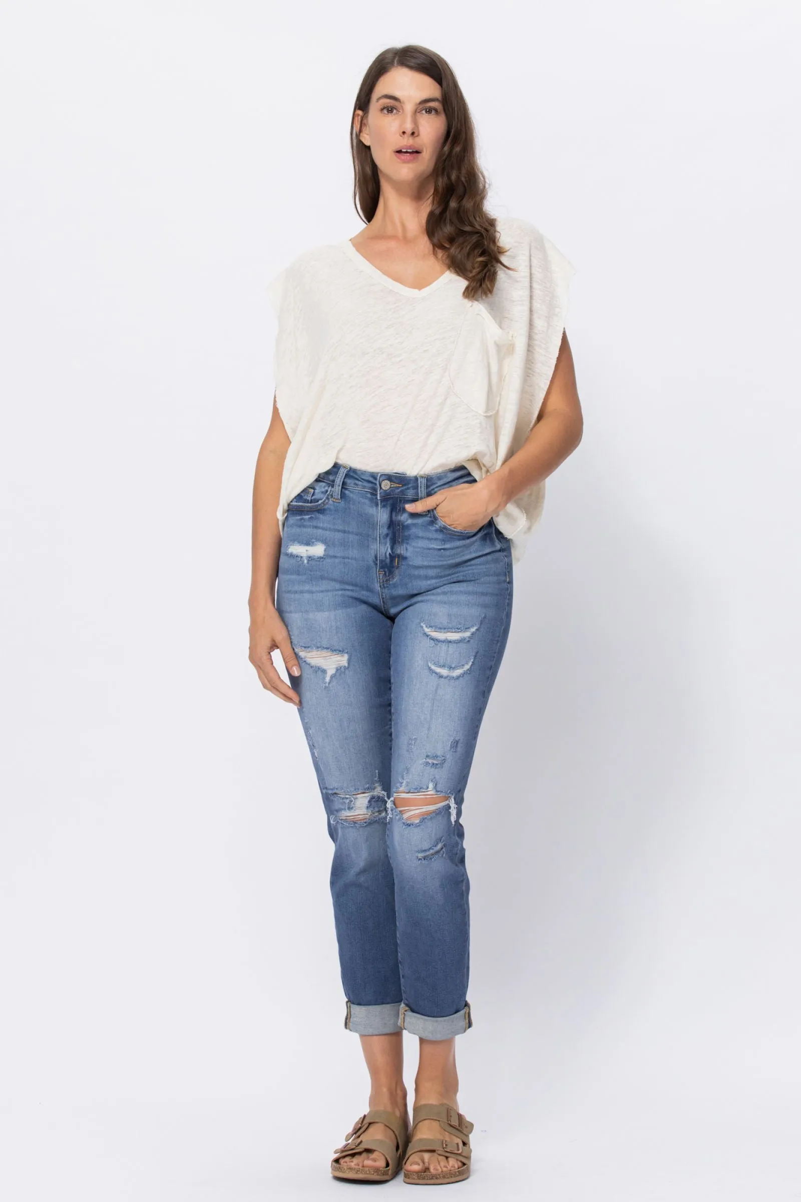 Hayley High Rise Boyfriend Jeans