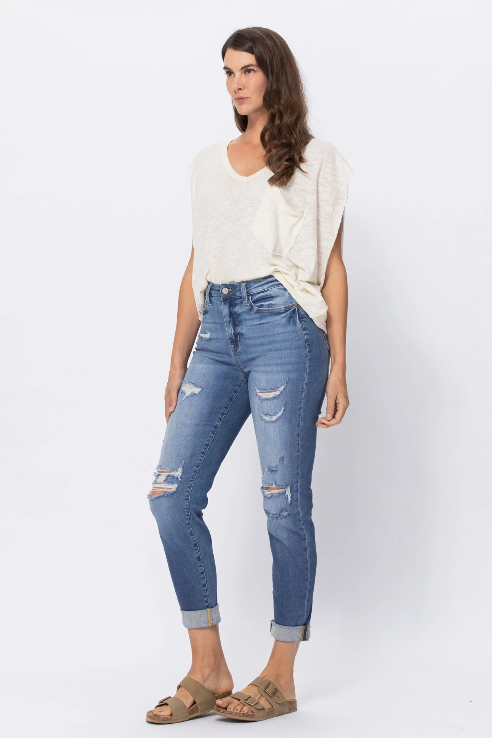 Hayley High Rise Boyfriend Jeans