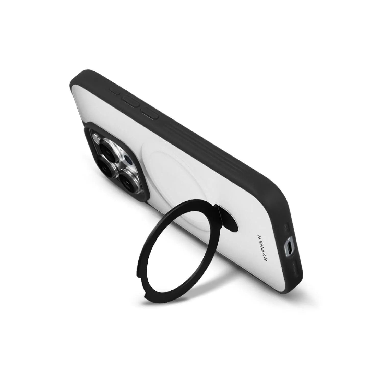 HYPHEN MagSafe Stand Case for iPhone 15 Pro Max - Black