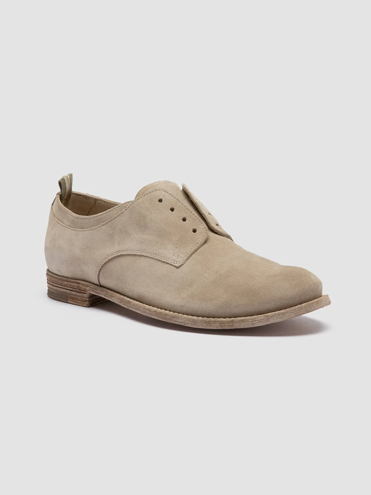 LEXIKON 501 - Beige Suede Derby Shoes