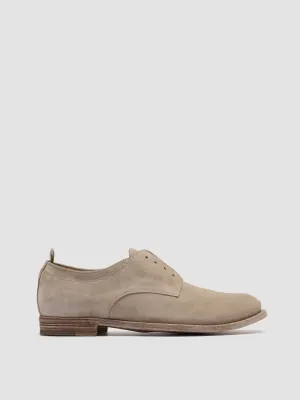 LEXIKON 501 - Beige Suede Derby Shoes