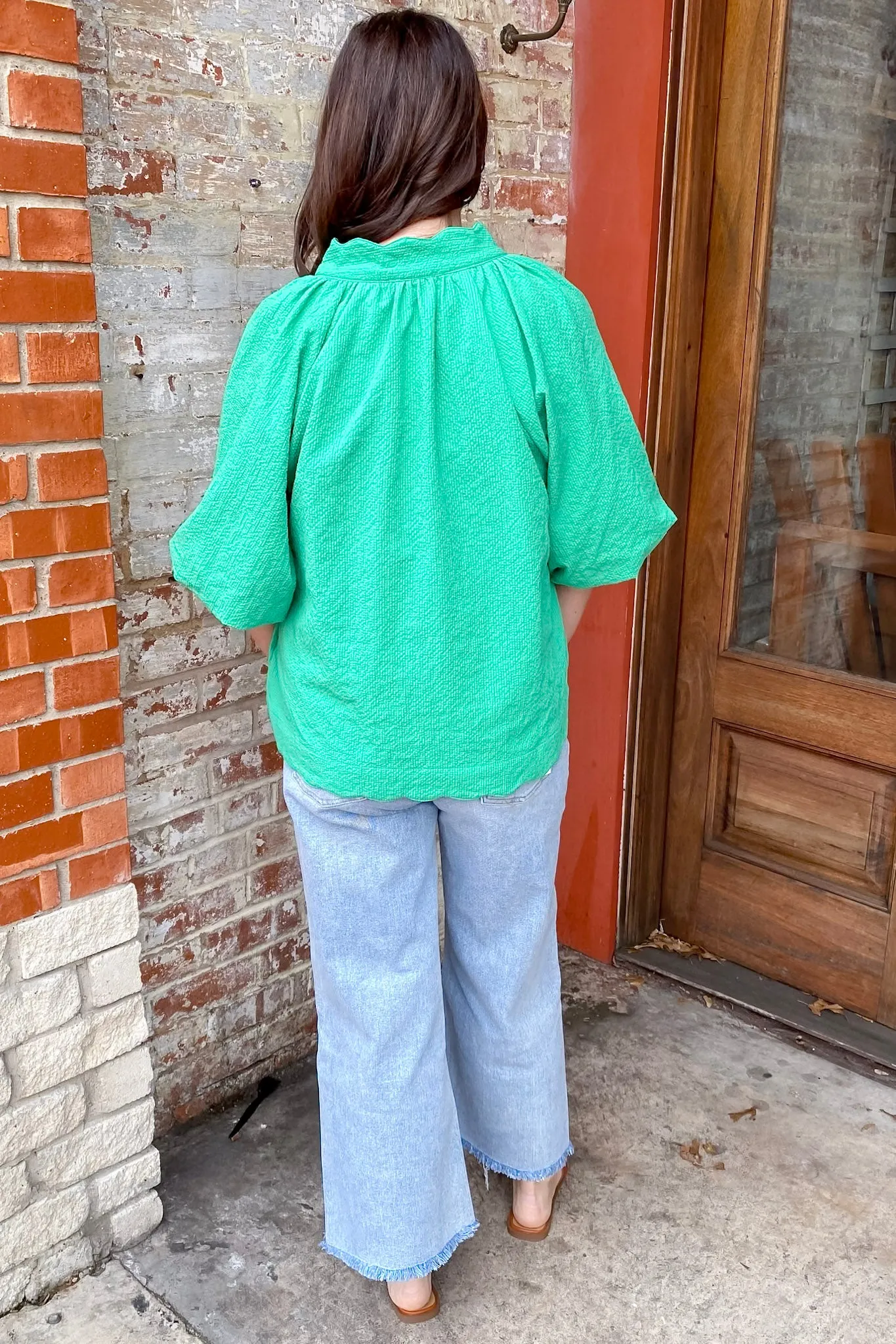 Meadow Breeze Green Top